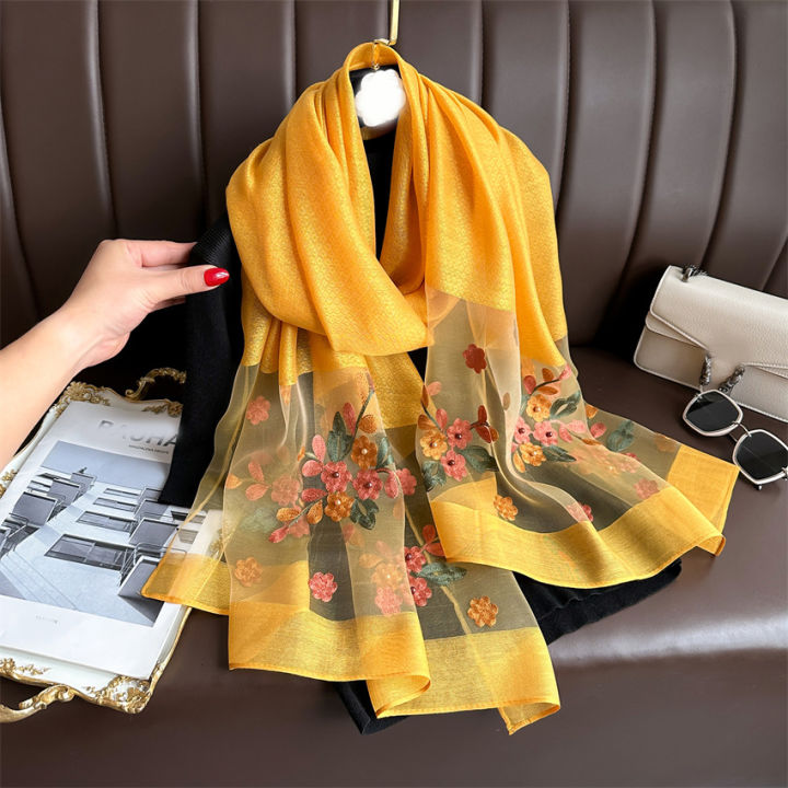 Luxury%20Women%20Hijab%20Shiny%20Lace%20Scarf%20Silk%20Soft%20Wool%20Shawls%20and%20Wraps%20Embroidery%20Flower%20Thin%20Scarves%20Foulard%20Female%20Bufanda%20New%20-%20Image%203