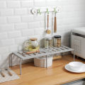 Stretchable Shoes Storage Shelf Kitchen Seasoning Tableware Organizer Extendable Rack Closet Cabinet Pantry Multifunctional. 
