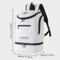 Badminton Racket Backpack Sports with Shoes Pocket Racket Sports Travel Training Bag College Laptop Schoolbag Gym Fitness Bag. 