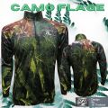 Fashion outdoor sport fishing shirts JK Thailand camo Flage 80-90% UV protection quick dry unisex fishing shirts. 