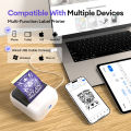 C50 Mini Tattoo Printer Portable Inkless Transfer Machine 2 Inch 15‑57mm Compatible With Phone PC iPad For Tattoo Pattern Logo. 