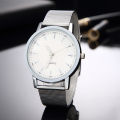 Luxury Women Watches 2025 New Stylish Silver Minimalist Business Ladies Quartz Watch Breathable Leather Steel Clock Reloj Mujer. 