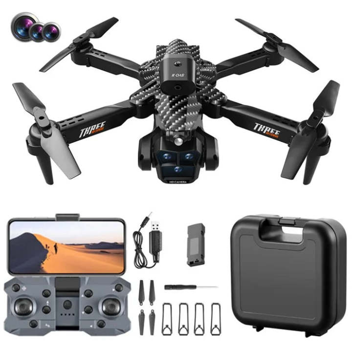 Brushless Motor Obstacle Avoidance UAV New Mini Drone 4K Profesional Full HD Dual Camera Obstacle Avoidance Aerial Photography