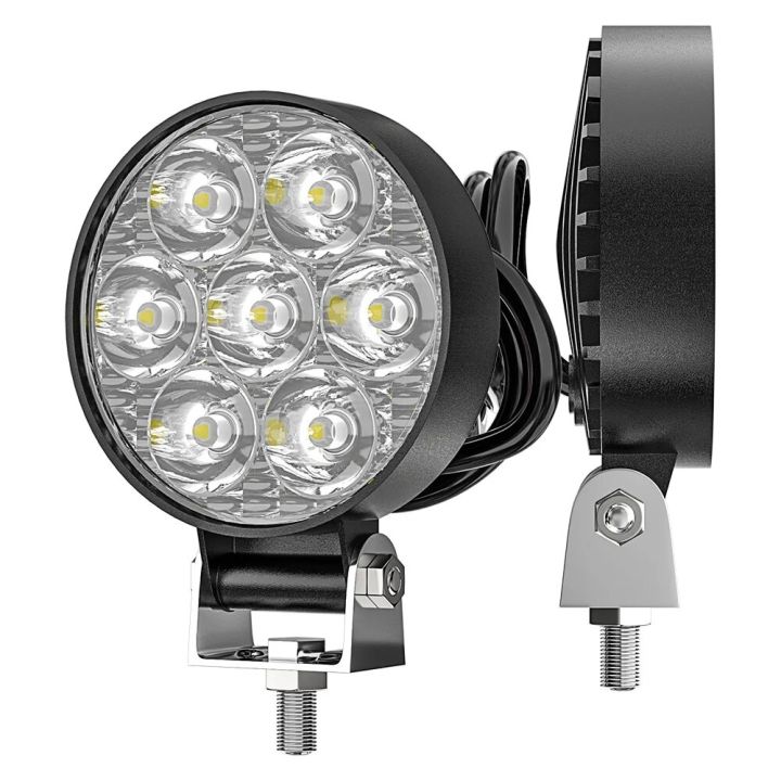 Mini 2.5 "Square Mini Led Square Work Light Pole 7LED Cross Country Marine Spotlight 4X4 Jeep JK 4Wd Truck 9V-30V