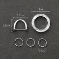 Drill Ring Key Chain Car KeyChain Zinc Alloy Detachable Bag Pendant Horseshoe Buckle Men Women Girl Fashion Key Accessories.