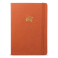 A5 Dotted Notebook Faux PU Leather Hardcover Journal 160GSM Thick Paper 160 Numbered Pages Dot Grid Planner with Elastic Band.