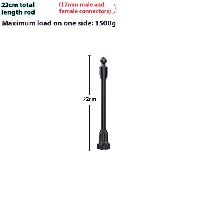 1Pcs%20360%20Degree%20Rotating%20Arm%20Flexible%20Adapters%20For%20Car%20Vent%20Dashboards%20Phone%20Holder%2017mm%20Ball%20Mount%20Extension%20Adapter%20-%20Image%207