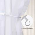 White Side Opening Mosquito Proof Door Curtain, Magnetic Suction Design, Invisible Mosquito Proof, No Drilling Installation. 