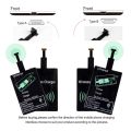 Universal Android Qi Wireless Charging Receiver Type C Wireless Charger Receiving Patch For Micro USB Smartphone For Iphone 6 7. 