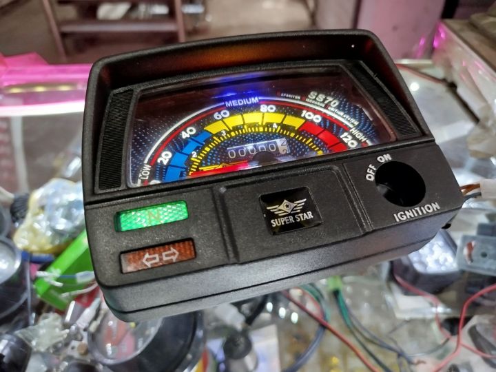 super star led lights speedo meter for motorcycle speed meter