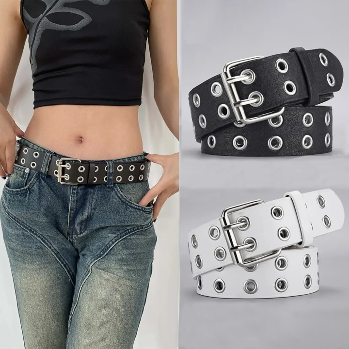 Ladies' Fashion Belt Y2K Belt Paired with Jeans Gothic Rivet Decorative Belt Street Style PU Leather Belt Waist Belt Daily Wear
