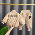 2024 winter baby boy's cotton jacket set. 