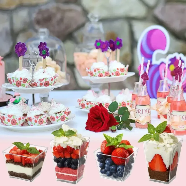 Transparent%20Square%20Plastic%20Dessert%20Cups%20with%20Spoons%20Reusable%20Parfait%20Appetizer%20Mini%20Party%20Shot%20Glasses%20for%20Tasting%20Treats%20-%20Image%205