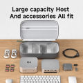 Hagibis Electronic Organizer Travel Case Bag for Mac mini M4/M4 Pro 2024 Portable Carry Case for Cable Charger Mouse Power Bank. 
