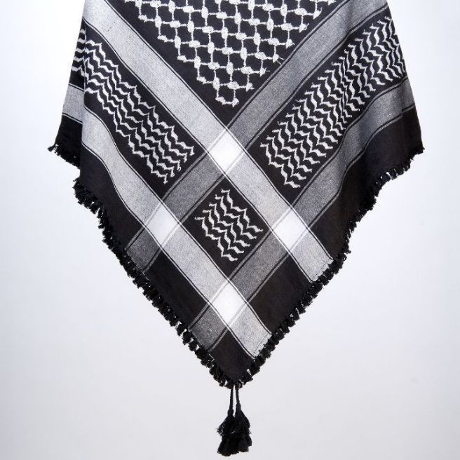 Palestine Black Addition Arabic Traditional Muffler Scarf & Shemagh