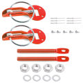 Hood Pin Kit, Universal Bonnet Hood Pins Lock Latch Kit Aluminum Racing Latch Catch Pin Key Locking Kit Car Accessories Replace. 