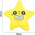 CGCHAONI Chikawa Star Plush - Cute LED Light-Up Dancing Star Interactive Plushie Doll, 18cm Star Decorative Pendant for Car Rearview Mirror, Backpack, and Ornaments (yellow). 