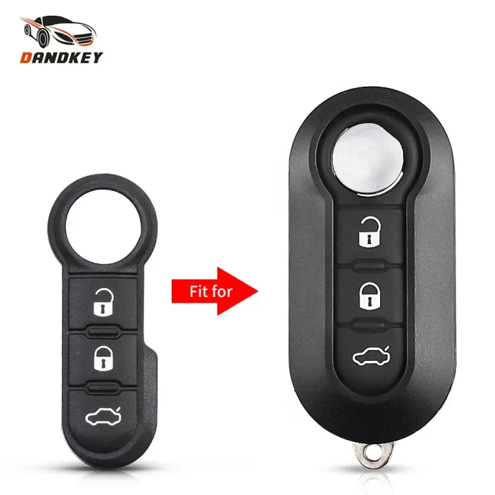 3-Button Flip Key For Fiat Ducato, Punto Evo, Peugeot Boxer, Citroen Jumper – Blank Shell