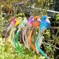 4-Pieces Small Artificial Bird Foam Birds Home Decor. 