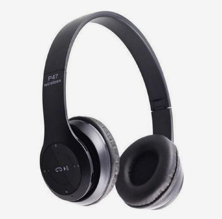 P47 Bluetooth Wireless Headphone with Mic High Bass Clear Sound Bluetooth