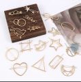 New Fashion Metal Hair Clip Elegant Star Round Barrette for Girls Butterflies SweetHairpins Barrettes Hair Accessories. 