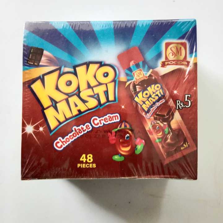 Koko Masti Chocolate Cream – Pack of 48 | Cream-Filled Chocolate Candy ...