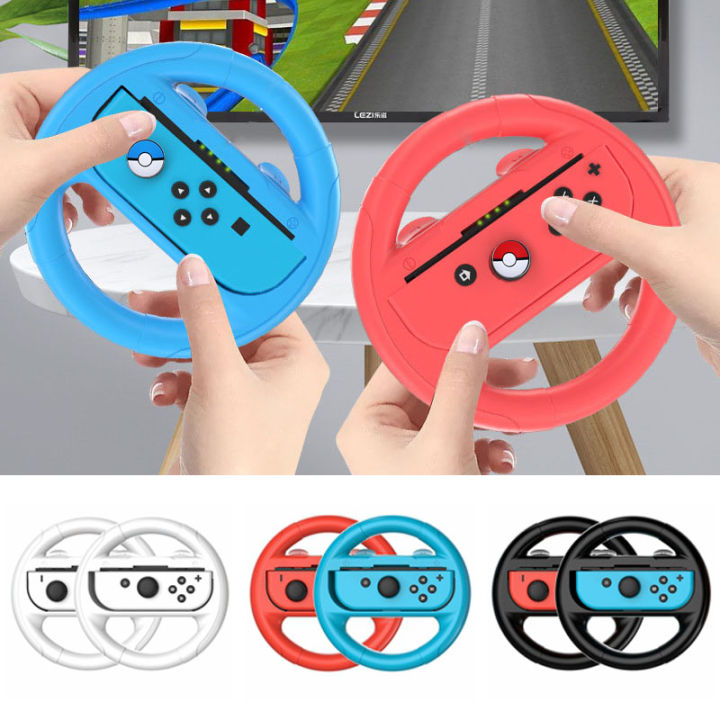 2 pcs/Lot Racing Steering Wheels for Switch OLED Joy con Controller NS ...