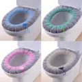 Warm Toilet Seat Cover Comfortable Thick Knitted O-shaped Universal Bathroom Washable Toilet Cushion Closestool Mat Pad Cover. 