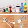 Multifunction Stainless Steel Jar Lid Opener Adjustables Can Bottle Opening Tool Home Kitchen Manual Labor-Saving Opener Gripper. 