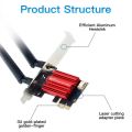 WiFi 5 PCI-E Wireless Adapter Network Card AC1200 Dual Band 2.4G/5GHz 802.11AC For Bluetooth 4.0 Desktop Laptop Windows 10. 