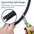 3Meters Black Wire Conduit Convoluted Tubing Wire Threading Plastic Sleeve Flexible Split Loom Wire Cover Cable Wrap Protector. 