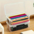1pc Lightweight Translucent Pencil Case: Big Capacity & Frosted Design - Perfect For School Supplies, Student Pencil Case, Pract.