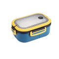 Single Double-layer Lunch Box Portable Compartment Fruit Food Box Microwave Lunch Box With Fork And Spoon Picnic Fresh Box.