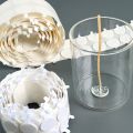 200Pcs 15mm/20mm Candle Wick Stickers Making Double-Sided Adhesive Heat Resistance Foam for Wax Wicks Fixed Base Holder Stand. 