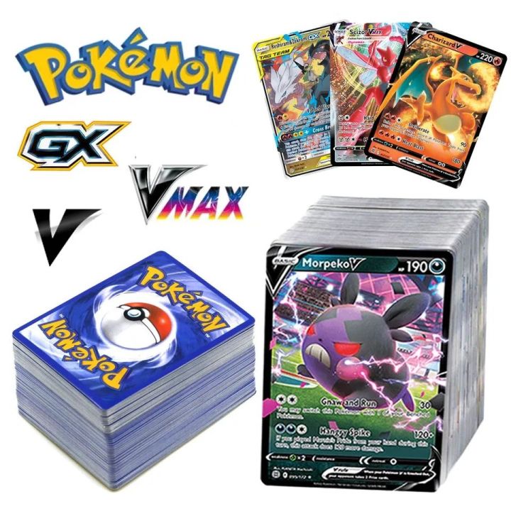 Pokemon Cards Charizard Pikachu Vmax GX MEGA Vstar Pokmo Letters Kids Gift Game Collection Card ESPANOL Toy Holo Rainbow