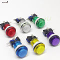 10 pcs LED Arcade Game Push Button 5V 12v Led Light Illuminated Blub Transparent With Microswitch For Arcade Game DIY PARTS.