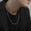 1Pcs Punk Hip-hop Snake Link Chain Stainless Steel Necklace for Men Women Silver Color Male Jewelry Gifts Cadenas Para Hombre. 