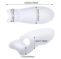 4pcs big toe anti-friction toe splitter soft protective pads, men and women can use, washable. 