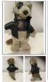 Meerkat Vassily Very Blue eyes, Biker Jacket, Rocker T shirt
25cm High approx. 