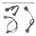 25/50CM Power Functions Extension Wire Cord Connectors Compatible with legoeds MOC Motor 8886 8871 8870 LED Light Link Line 8869. 