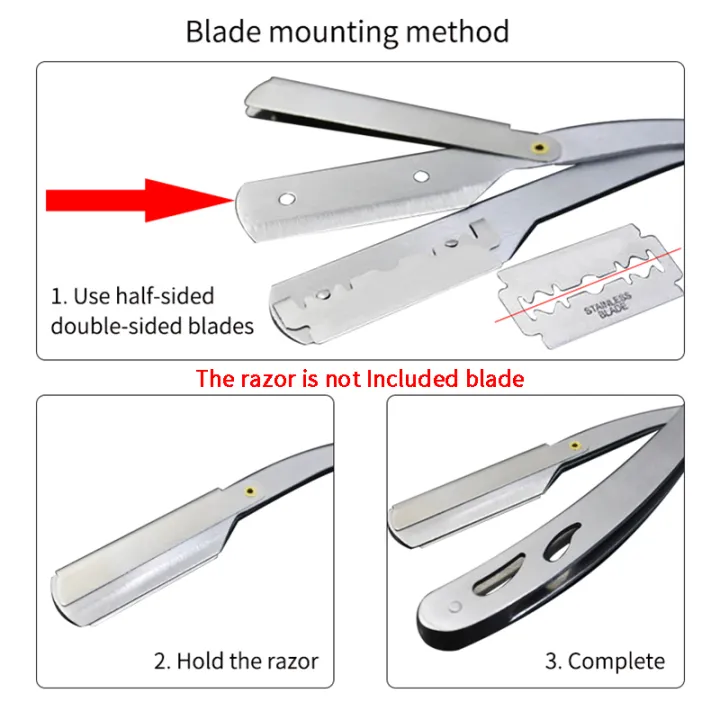 New%20Professional%20Hairdresser%20Shaver%20Men's%20Barber%20Razor%20Haircut%20Tools%20Metal%20Stainless%20Steel%20Universal%20Single-edged%20Blade%20-%20Image%202
