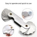 Stainless Steel Radius Gauge Set - Fillet Gauge Tool for Measuring Radius. 