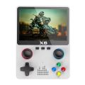 X6 Handheld Game Console 3.5 Inch Screen 32GB Portable Retro Classic Handheld Game Player Dual Joystick 11 Simulators for Kids.