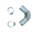 24mm Elbow Pipe Air Parking Heater Exhaust Tube Connector with Clip for Webasto Boats Heater Car Heating Parts.
