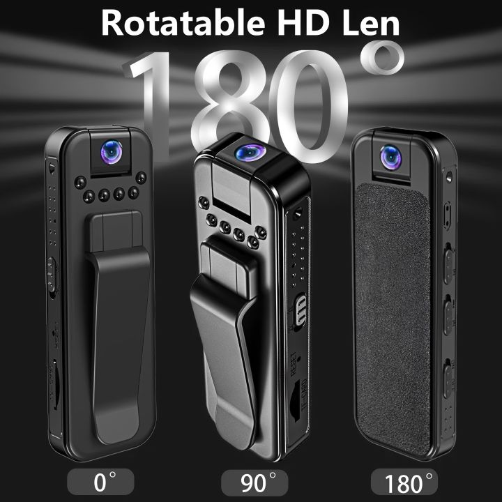 1080P Portable Mini Camera Digital Video Recorder Worn Police Night Vision BodyCam Infrared Miniature Camcorder