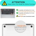 Compatible with MacBook Pro 13 Keyboard Cover A2289/A2338/A2251&MacBook Pro 16 Keyboard Cover A2141 Thin Protector for Touch Bar. 