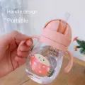 350ml Baby Bottles Drinking Cup Feeding Bottle With Straw Gravity Ball Wide-Caliber Kids Drinking Milk Water Dual-Use Bottle. 