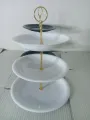 Three Tier Serving Platter in Melamine | 3-Tier Melamine Cupcake Stand | Dessert Stand, Cupcake Stand, Tea Party, Serving Platter for Wedding Birthday Party. 
