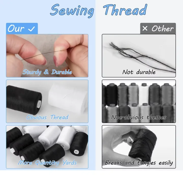 2Pcs%20500M%20Sewing%20Thread%20Polyester%20Thread%20Black%20White%20Strong%20And%20Durable%20Sewing%20Threads%20Sewing%20Spools%20Polyester%20For%20Hand%20Machine%20-%20Image%203