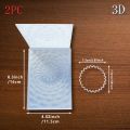 3D embossed folder and matching die-cutting - vortex, with geometric pattern rhythm carnival as the theme, durable plastic, suit. 